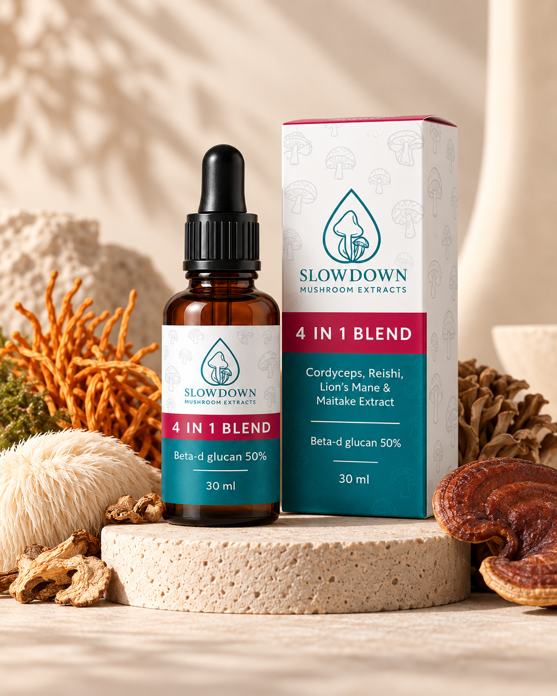 Slowdown 4-in-1 Essential Mushroom Blend 30 ml