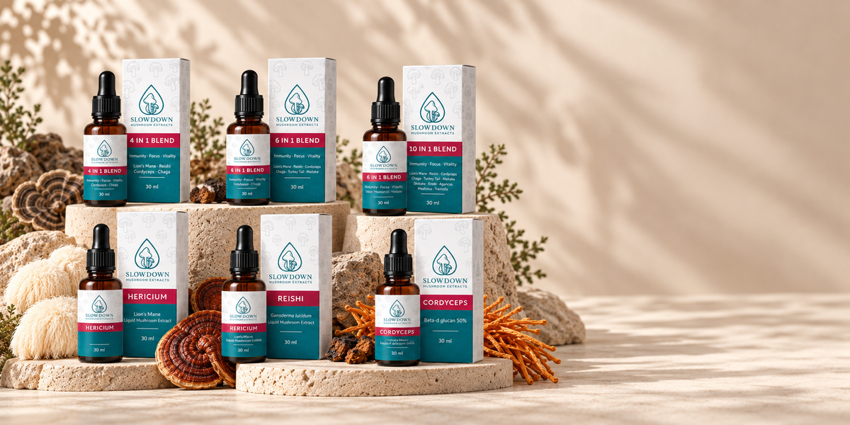 Slowdown mushroom extracts collection
