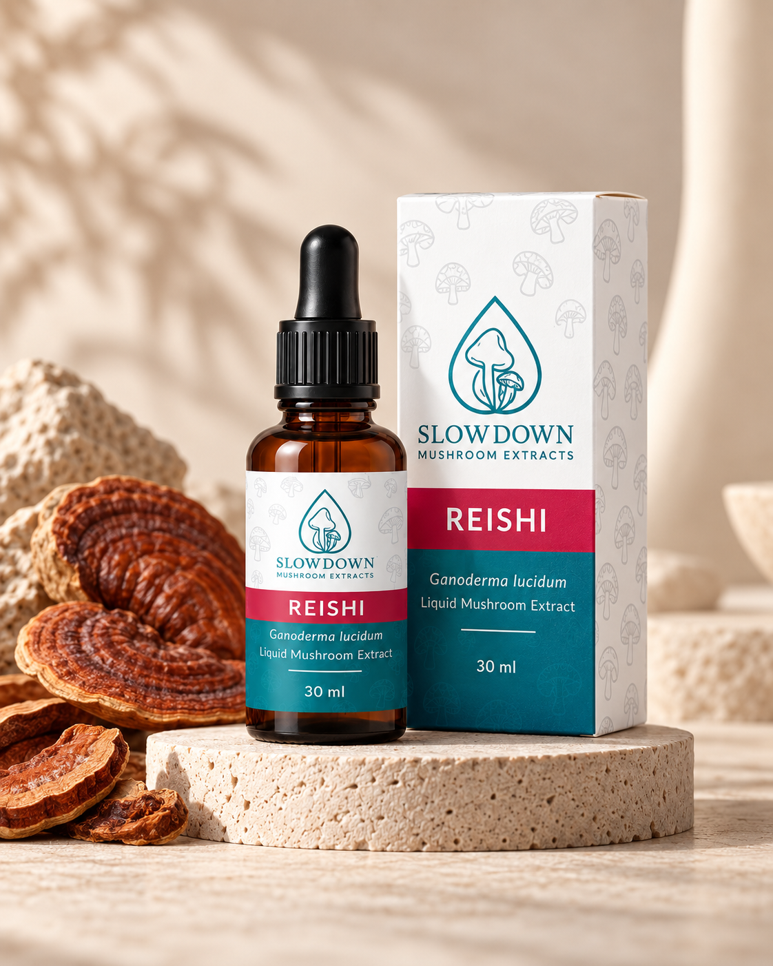 Slowdown Reishi 30 ml mushroom extract